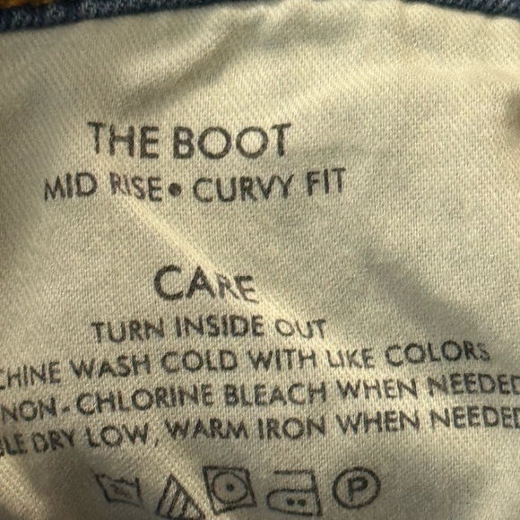 Ann Taylor The Boot mid rise NWT Classic Blue Women's Jeans Size 18 curvy - Picture 13 of 16